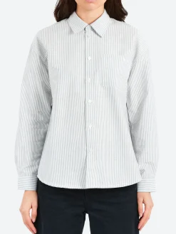 A.P.C. - Boyfriend Logo Shirt in Dark Navy