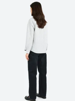 A.P.C. - Boyfriend Logo Shirt in Dark Navy