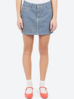 A.P.C. - Elga Skirt in Blue and White