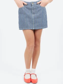 A.P.C. - Elga Skirt in Blue and White