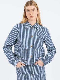 A.P.C. - Frida Jacket in Blue and White