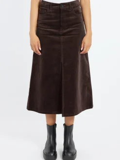 A.P.C. - Georgia Skirt in Dark Brown