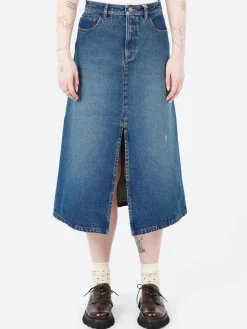 A.P.C. - Georgia Skirt in Washed Indigo