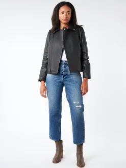 A.P.C. - JWA Biker Jacket Morgan in Black