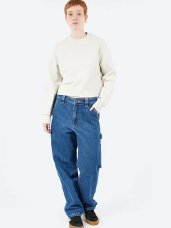 A.P.C. - Label F Sweatshirt in Heathered Ecru