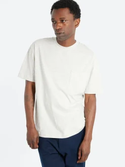 A.P.C. - Label H T-Shirt in Heathered Ecru