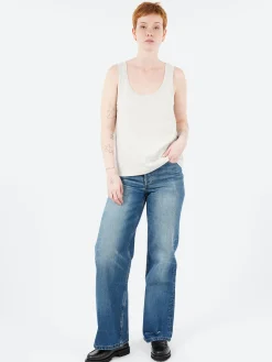 A.P.C. - Label Tank Top in Heathered Ecru