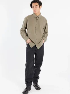A.P.C. - Mateo Logo Shirt in Kaki