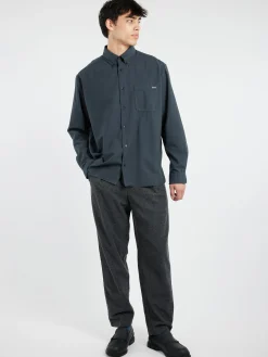 A.P.C. - Mateo Logo Shirt in Steel Blue