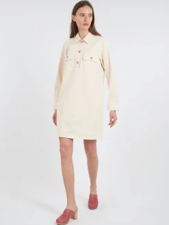 A.P.C. - Mia Dress in Ecru