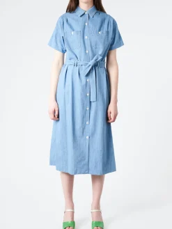 A.P.C. - New Drew Dress in Light Blue