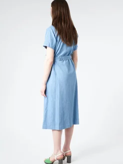 A.P.C. - New Drew Dress in Light Blue
