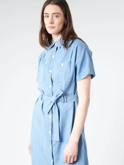 A.P.C. - New Drew Dress in Light Blue