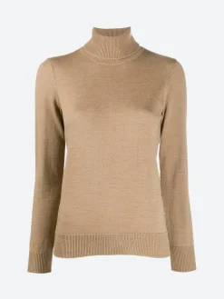 A.P.C. - Sandra Turtleneck Sweater in Beige Chine