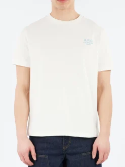 A.P.C. - Standard Rue Madame T-Shirt in Blanc and Bleu