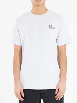 A.P.C. - Standard Rue Madame T-Shirt in Heathered Grey and Black