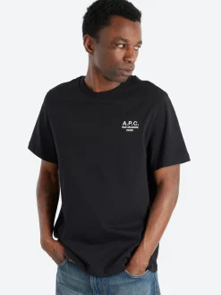 A.P.C. - Standard Rue Madame T-Shirt in Noir and Blanc