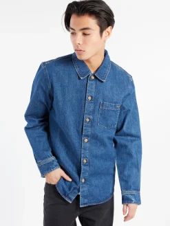 A.P.C. - Vittorio Overshirt in Washed Indigo