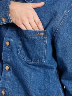 A.P.C. - Vittorio Overshirt in Washed Indigo