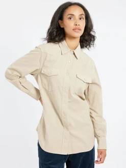 Aspesi - Corduroy Shirt in Stone