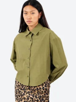 Aspesi - Cotton Poplin Shirt in Military