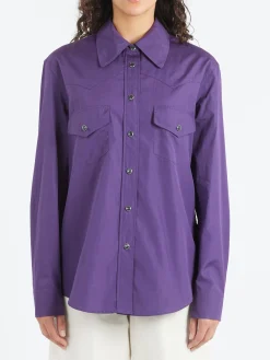 Aspesi - Cotton Poplin Shirt in Purple