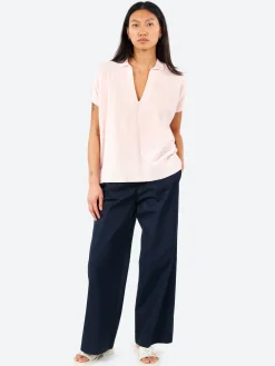 Aspesi - Cotton V-Neck Jumper in Pink