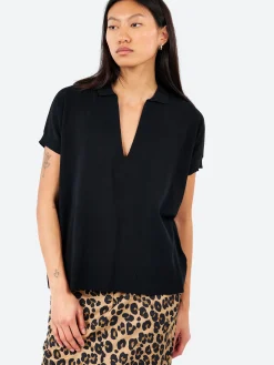 Aspesi - Cotton V-Neck Jumper in Black