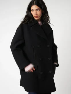 Aspesi - Double-Breasted Coat in Black