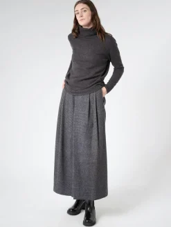 Aspesi - Garment Dyed Merino Wool Turtleneck in Charcoal