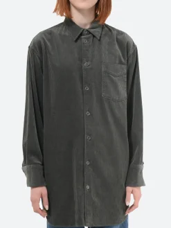 Aspesi - Garment-Dyed Corduroy Shirt in Fumo
