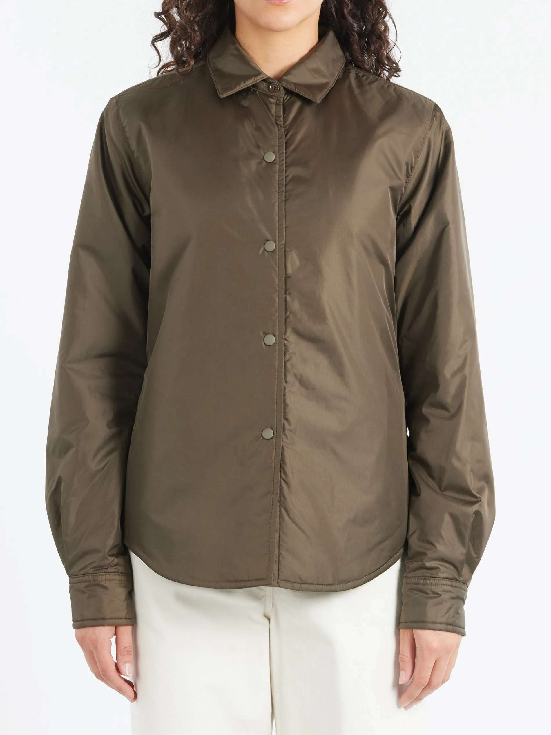 Aspesi - Glue Japanese Nylon Shirt-Jacket in Military
