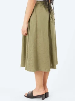 Aspesi - Linen Skirt in Military
