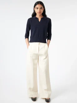 Aspesi - Slub Linen Trousers in Natural