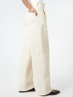 Aspesi - Slub Linen Trousers in Natural