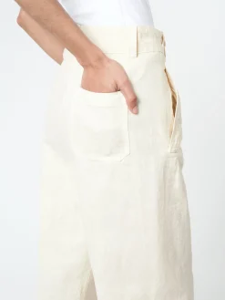 Aspesi - Slub Linen Trousers in Natural