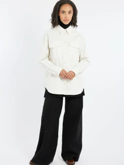 Aspesi - Stretch Cotton Gabardine Shirt in Ice
