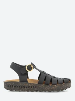 Asportuguesas - Calix Fisherman Sandal in Black