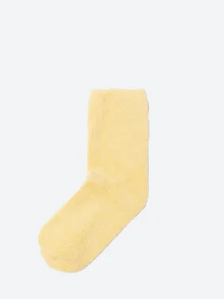 Baserange - Buckle Over Ankle Socks in Bog Yellow