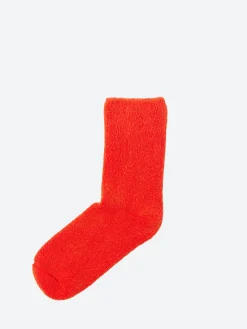 Baserange - Buckle Over Ankle Socks in Bill Red