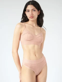 Baserange - Elastic Bell Pants in Yu Rose