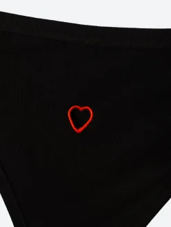 Baserange - Heart Bell Pants in Black