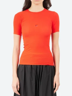 Baserange - Heart Short Sleeve in My Red