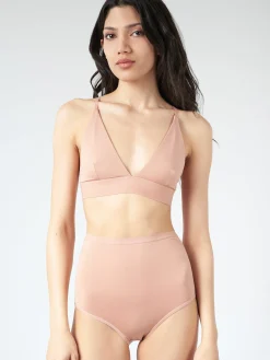 Baserange - Highwaist Bell Pants in Yu Rose