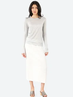 Baserange - Long Sleeve Tee in Grey Melange