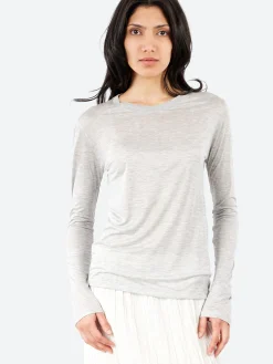 Baserange - Long Sleeve Tee in Grey Melange