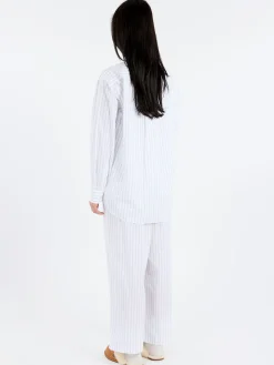 Baserange - Ole Shirt in White Blue Stripe