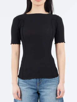 Baserange - Omato 3/4 Tee in Black