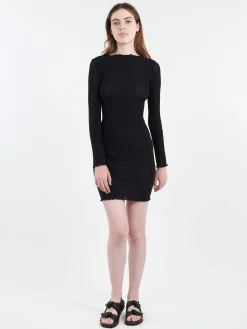 Baserange - Omato Long Sleeve Dress in Black