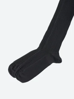 Baserange - Overknee Socks in Black